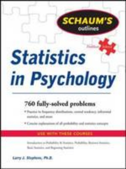 Picture of Schaum's Outline of Statistics in Psychology