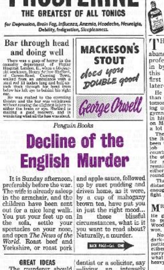 Picture of Decline of the English Murder