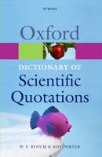 Picture of Oxford Dictionary of Scientific Quotations