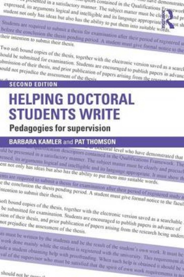 Picture of Helping Doctoral Students Write: Pedagogies for Supervision