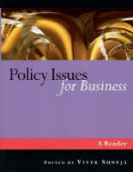 Picture of Policy Issues for Business A Reader