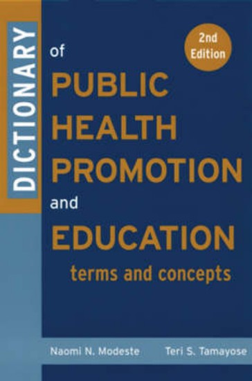 Picture of Dictionary Of Public Health Promotion and Education