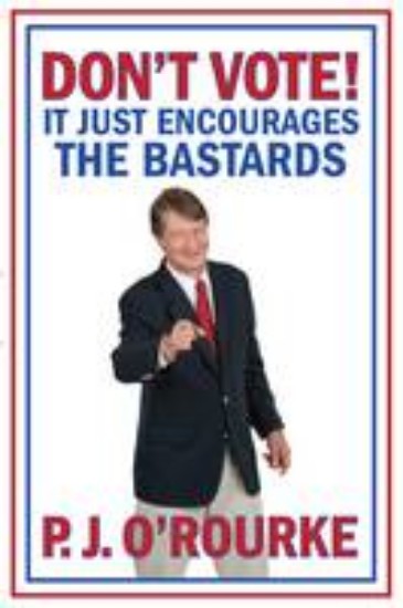 Picture of Don't vote! it just encourages the bastards