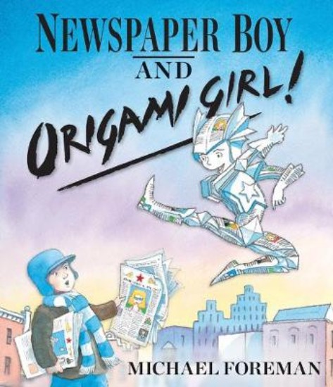 Picture of Newspaper Boy and Origami Girl