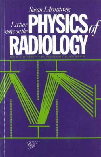 Picture of Lecture Notes on the Physics of Radiology