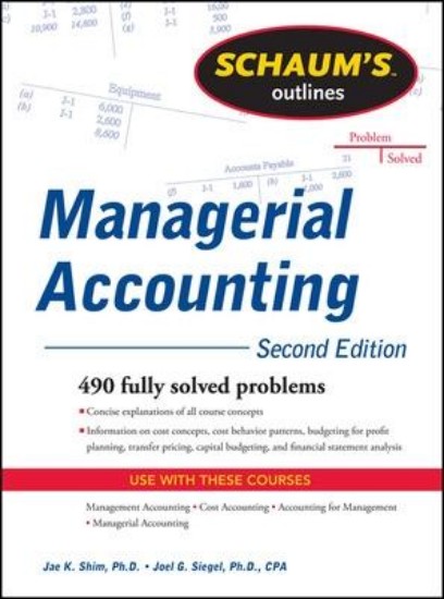 Picture of Schaum's Outline of Managerial Accounting