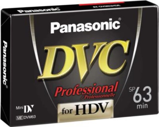 Picture of Panasonic AY-DVM63HDE 63 minute High Definition DVC Tape