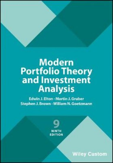 Picture of Modern Portfolio Theory and Investment Analysis 9ed