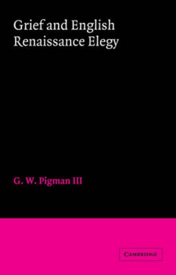 Picture of Grief and English Renaissance Elegy