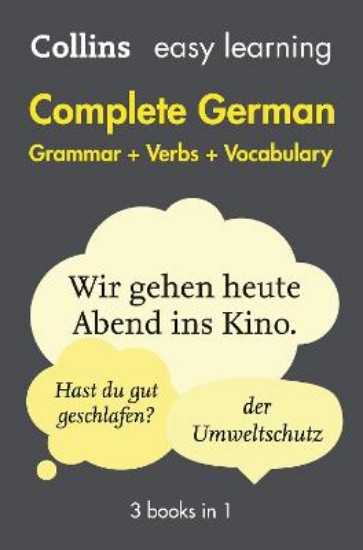 Picture of Easy Learning German Complete Grammar, Verbs and Vocabulary (3 books in 1)