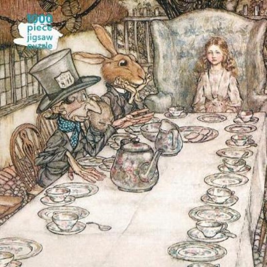 Picture of Adult Jigsaw Puzzle Arthur Rackham: Alice in Wonderland Tea Party: 1000-piece Jigsaw Puzzles