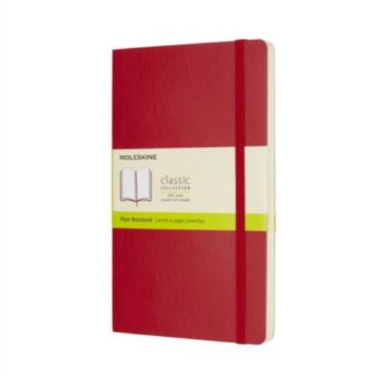 Picture of Moleskine Plain Large Red Notebook Soft