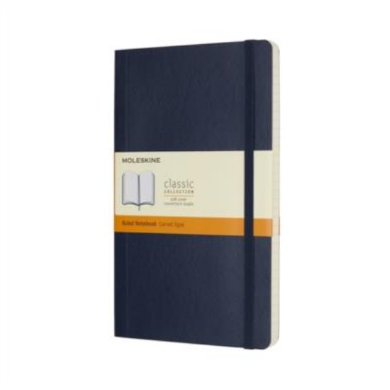 Picture of Moleskine Ruled Large Blue Notebook Soft