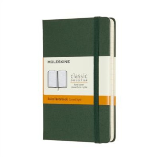 Picture of Moleskine Ruled Pocket Notebook Green Hard