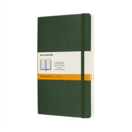 Picture of Moleskine Ruled Large Green Notebook Soft