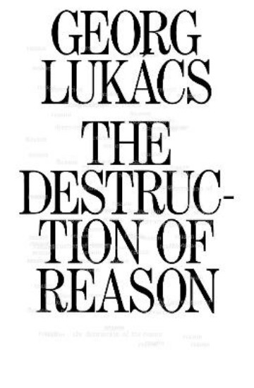 Picture of The Destruction of Reason