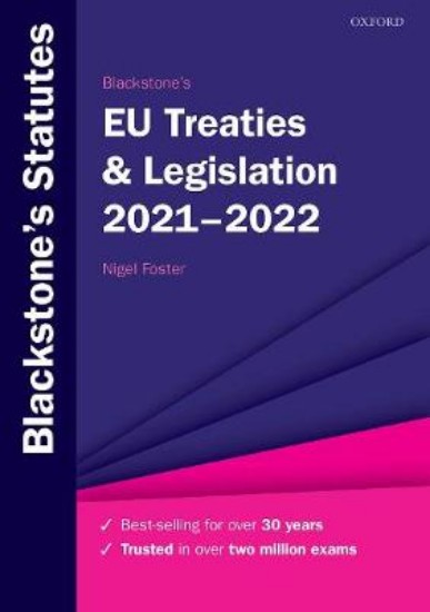 Picture of Blackstone's EU Treaties & Legislation 2021-22