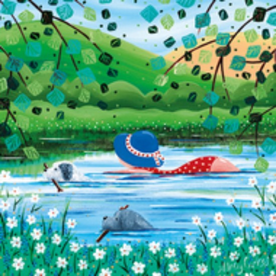 Picture of Greetings Card: Wild Swimming by Nikky Corker