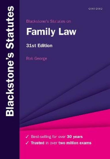 Picture of Blackstone's Statutes On Family Law