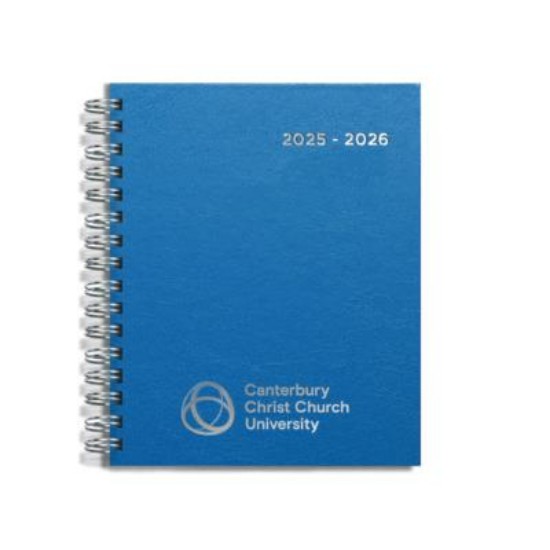 Picture of CCCU Academic A5+ Wirebound Diary - Bright Blue