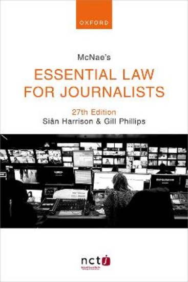 Picture of McNae's Essential Law for Journalists 27ed