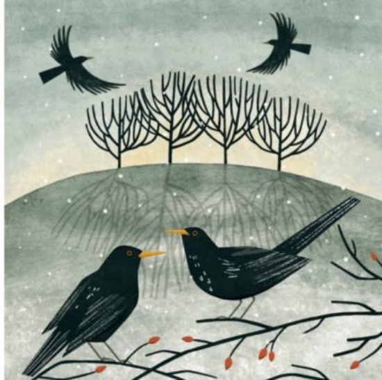 Picture of Christmas Cards: Four Calling Birds (Pack of 8)