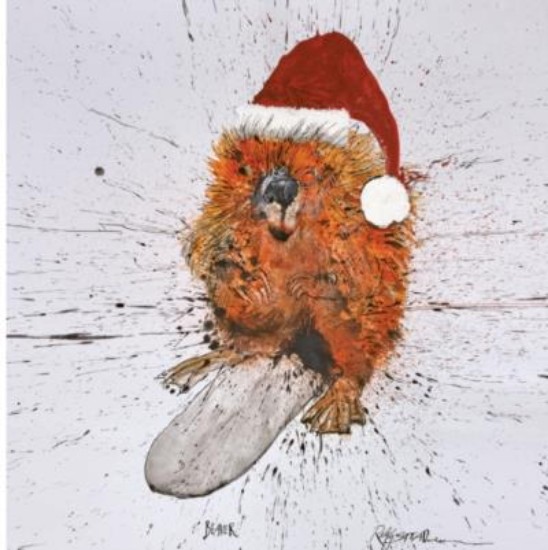 Picture of Christmas Cards: Beaver by Ralph Steadman (Pack of 8)