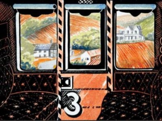 Picture of Greetings Card: Train Landscape by Jeremy James